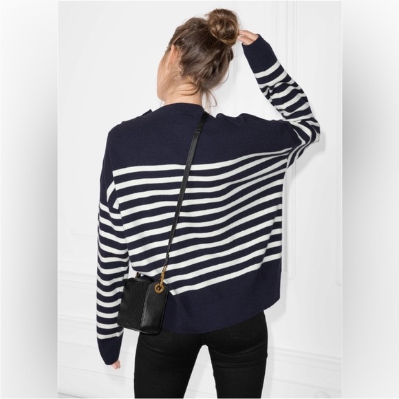 & Other Stories nautical button sweater - Picture 7 of 8